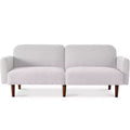 Curved Convertible Futon – Split-Back Sleeper Sofa Bed