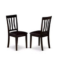 Kitchen Dining Chair – Cappuccino Solid Wood Seat, Modern Style