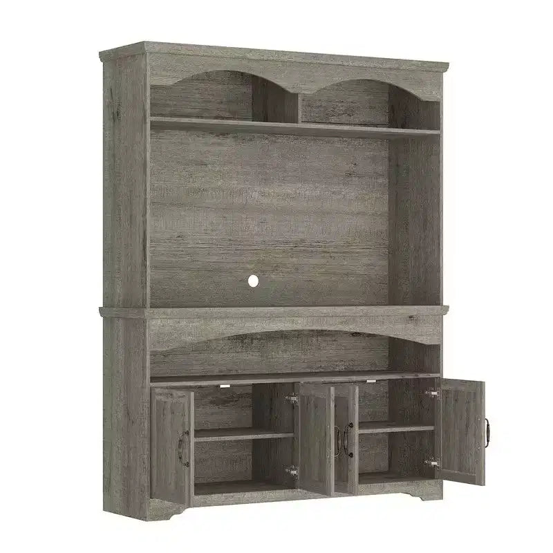 Multi-Functional Rustic Storage Cabinet – Display Cabinet, Bookcase & Kitchen Pantry Hutch