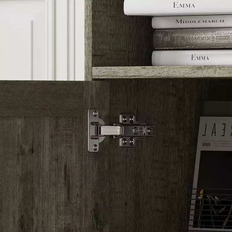 Multi-Functional Rustic Storage Cabinet – Display Cabinet, Bookcase & Kitchen Pantry Hutch