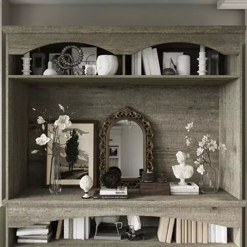 Multi-Functional Rustic Storage Cabinet – Display Cabinet, Bookcase & Kitchen Pantry Hutch