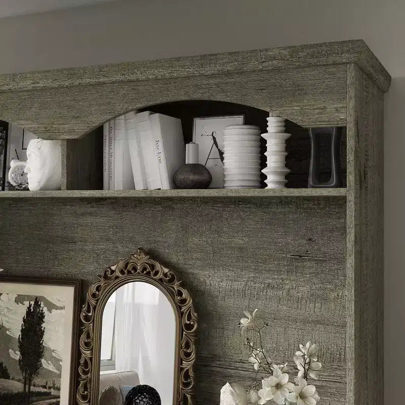 Multi-Functional Rustic Storage Cabinet – Display Cabinet, Bookcase & Kitchen Pantry Hutch