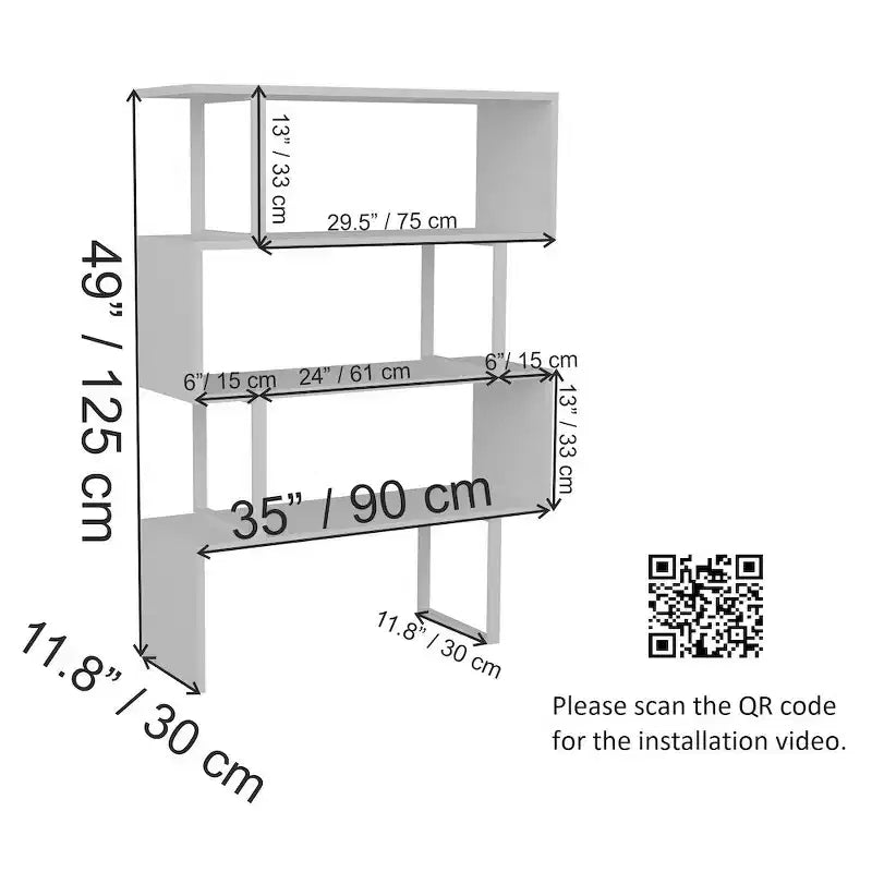 Bookcase – Modern Open Shelving Display Unit