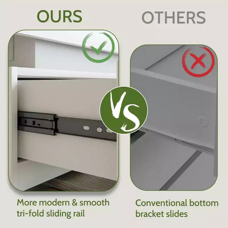 Modern 6-Drawer Dressing Table with Sliding Top – Bedroom & Closet Organizer