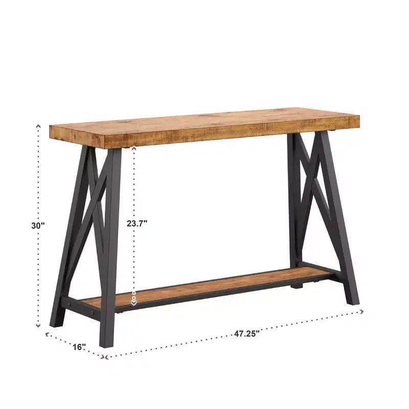 Console Table with Shelf – Modern Entryway & Sofa Table