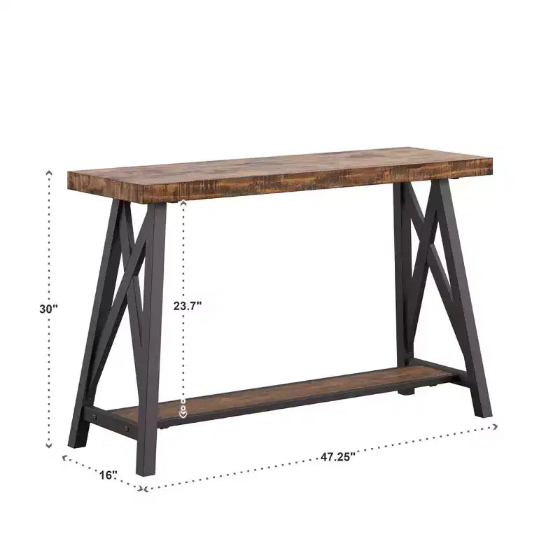 Console Table with Shelf – Modern Entryway & Sofa Table