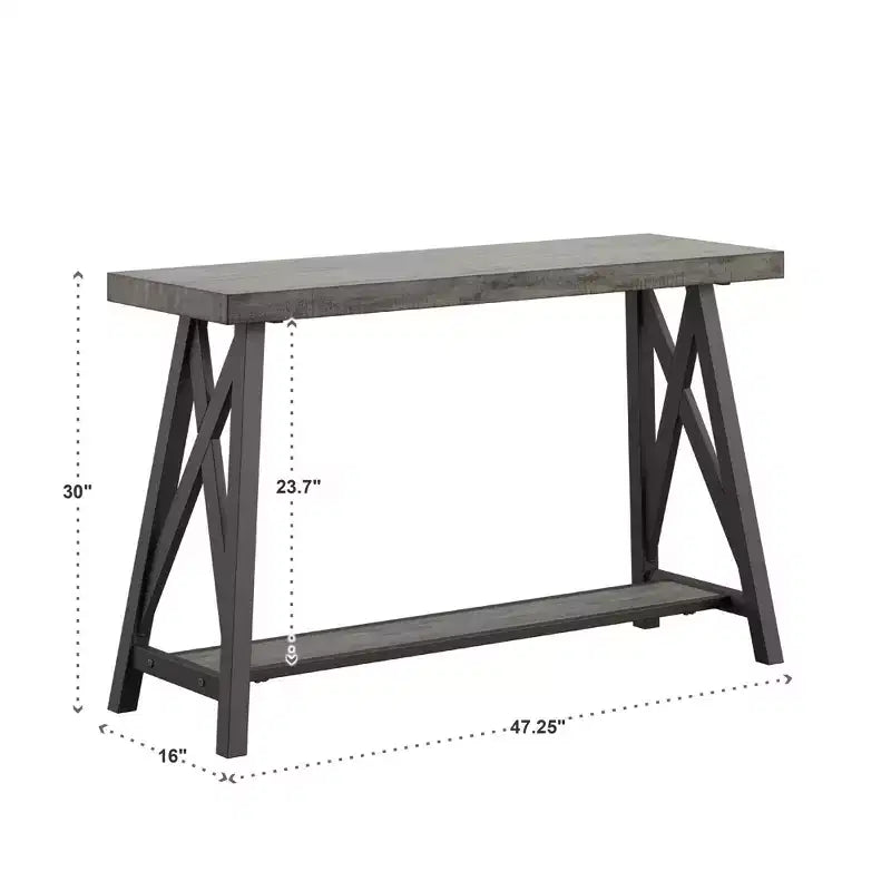 Console Table with Shelf – Modern Entryway & Sofa Table