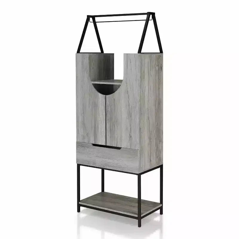 Mehrfach-Aufbewahrungs-Weinschrank – Vintage Grau