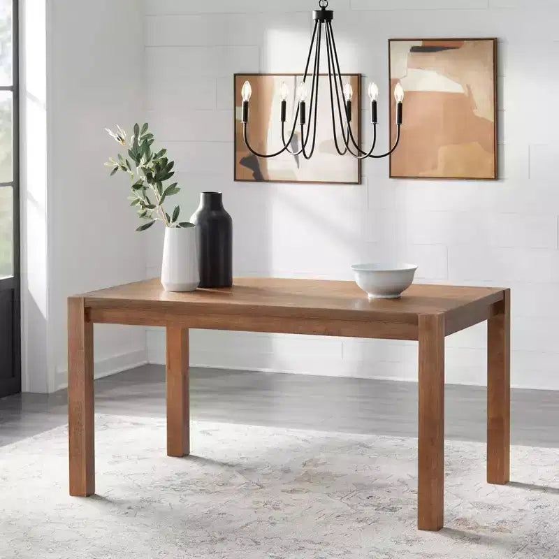 Modern Farmhouse Rectangular Dining Table – Driftwood Finish