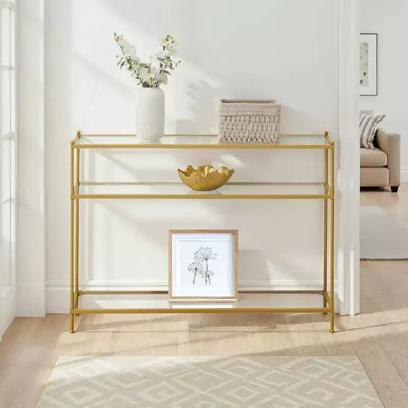 Royal Crest Console Table – Elegant Entryway & Sofa Table