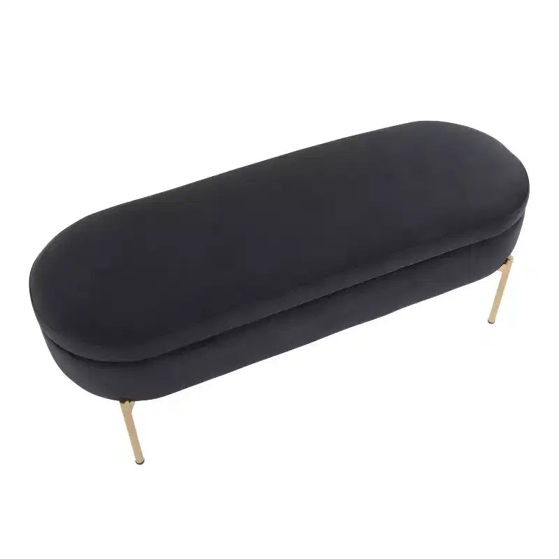 48" Contemporary Upholstered Storage Bench