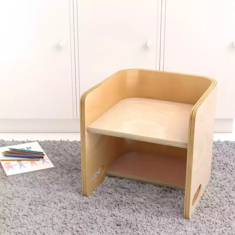 Multipurpose Toddler Cube Chair – Montessori-Inspired Kids Furniture