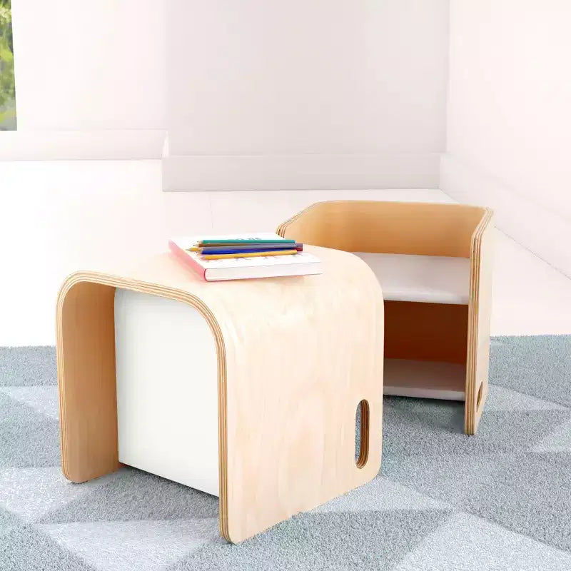Multipurpose Toddler Cube Chair – Montessori-Inspired Kids Furniture