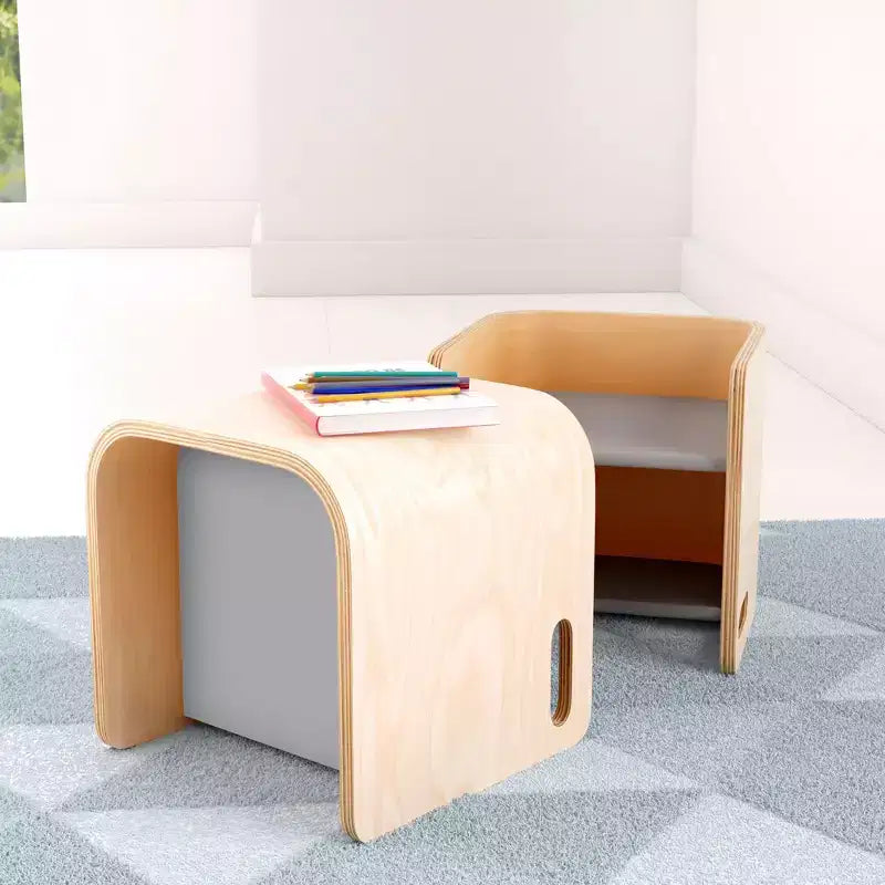 Multipurpose Toddler Cube Chair – Montessori-Inspired Kids Furniture