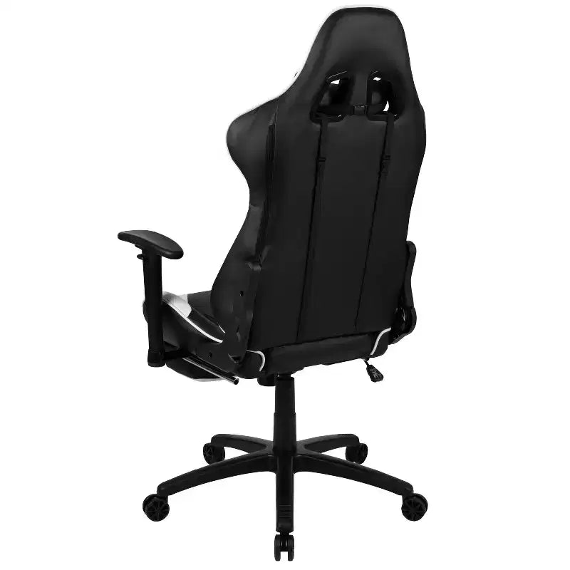 X30 Ergonomic Office Chair – Reclining Back & Slide-Out Footrest, Red LeatherSoft
