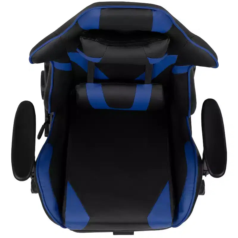 X30 Ergonomic Office Chair – Reclining Back & Slide-Out Footrest, Red LeatherSoft