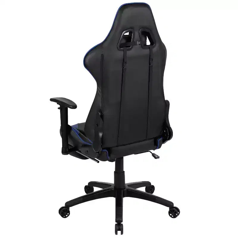 X30 Ergonomic Office Chair – Reclining Back & Slide-Out Footrest, Red LeatherSoft