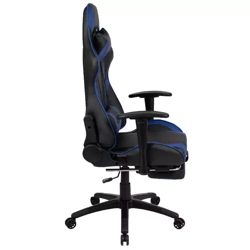 X30 Ergonomic Office Chair – Reclining Back & Slide-Out Footrest, Red LeatherSoft