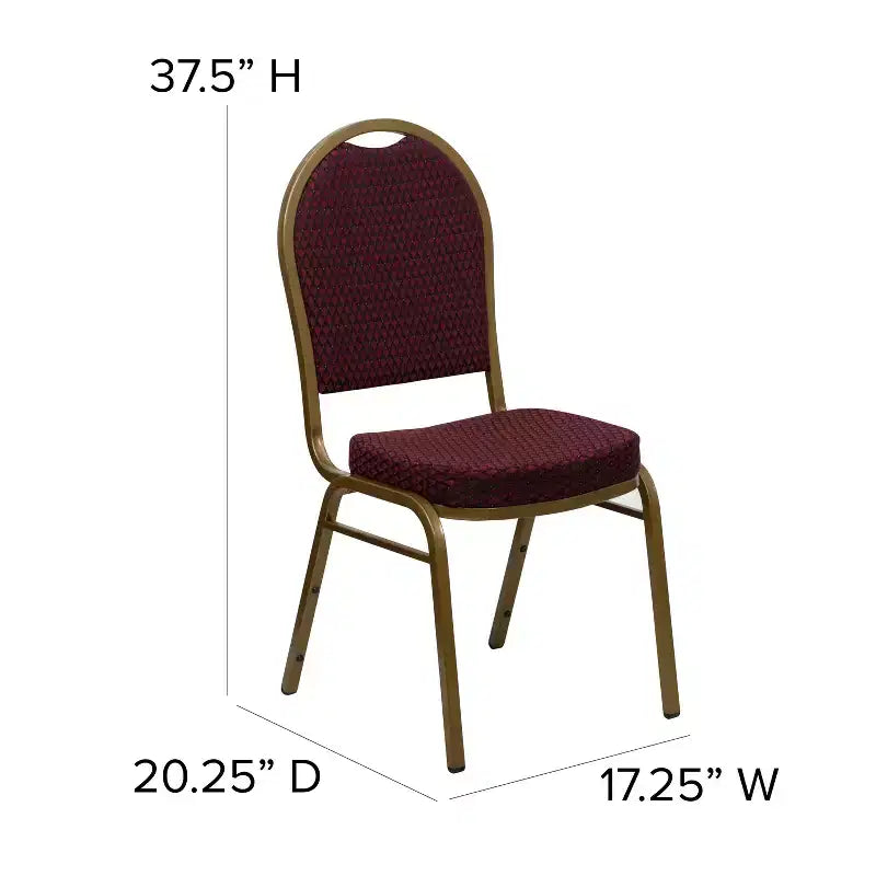 Dome Back Stacking Banquet Chair – Heavy-Duty Commercial Seating