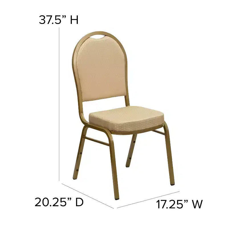 Dome Back Stacking Banquet Chair – Heavy-Duty Commercial Seating