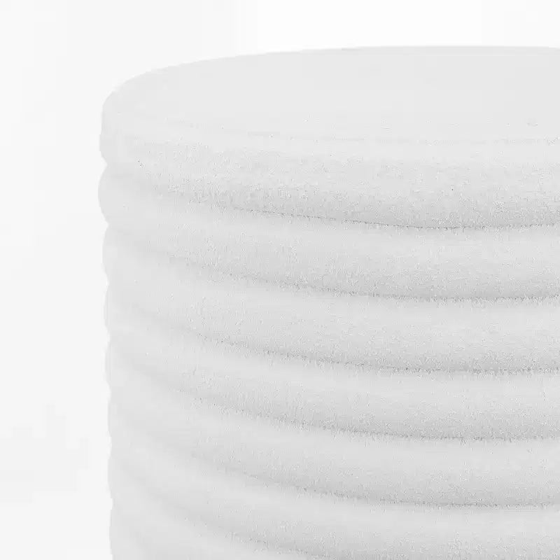 18" Minimalist Modern 3-Legged Drum Indoor/Outdoor Accent Table