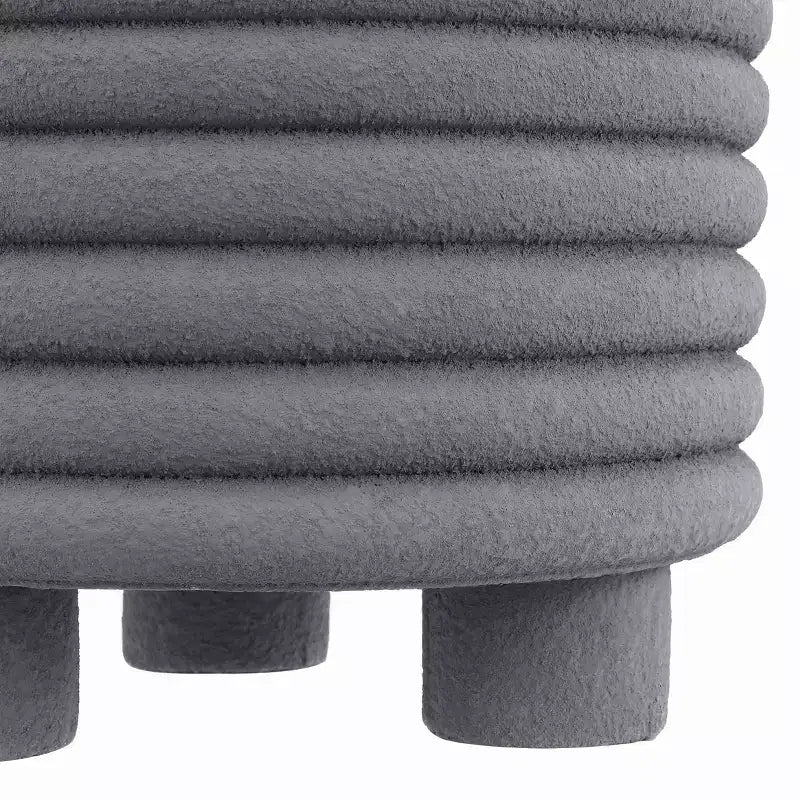 18" Minimalist Modern 3-Legged Drum Indoor/Outdoor Accent Table